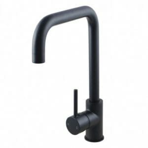 Electroplated Brass Matte Black Swivel Spout Kitchen Mixer Tap | OX1027.KM