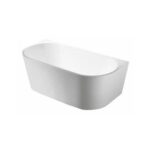 Elivia Back To Wall Bathtub - Acrylic Matte White - 1700mm | ELBT1700MW