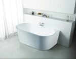 Elivia Back to Wall Bathtub - Gloss White - No Overflow - 1500mm | ELBT1500