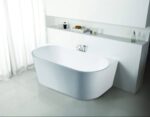 Elivia Back to Wall Bathtub - Gloss White - No Overflow - 1700mm | ELBT1700
