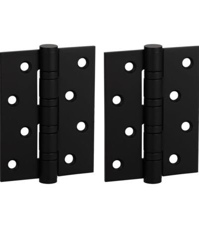 Ellis Butt Door Hinge Pair 100mm - Matte Black