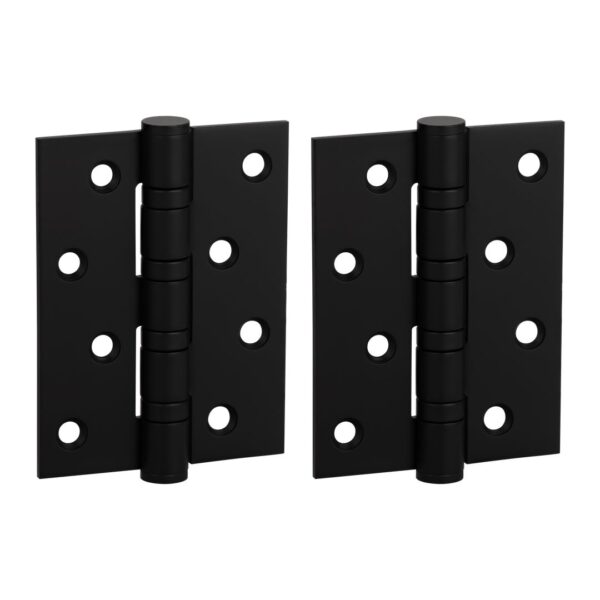 Ellis Butt Door Hinge Pair 100mm - Matte Black