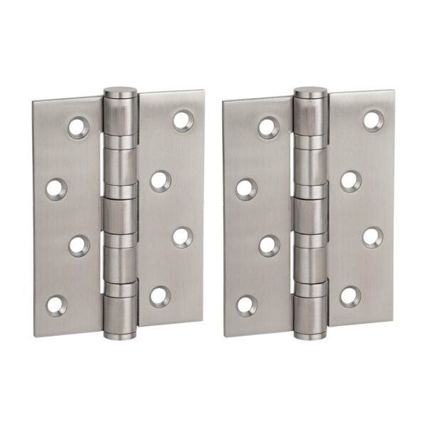 Ellis Butt Door Hinge Pair 100mm - Stainless Steel