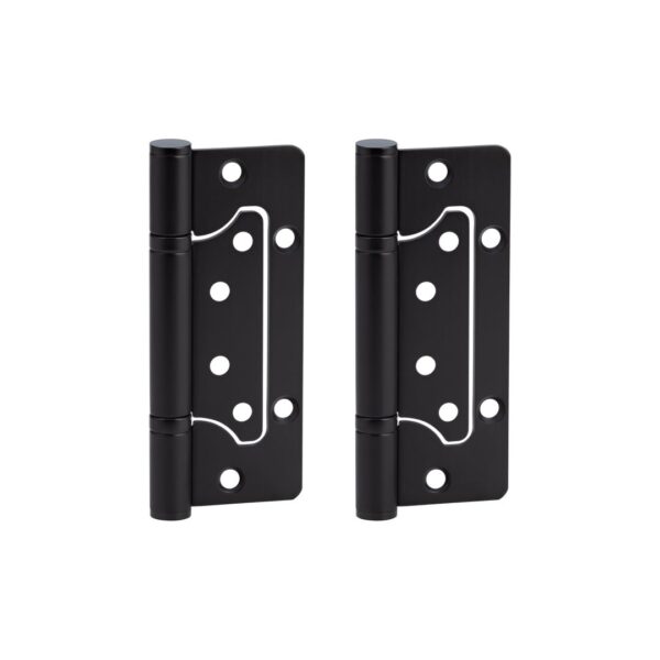 Ellis Flush Door Hinge Pair 130mm - Matte Black