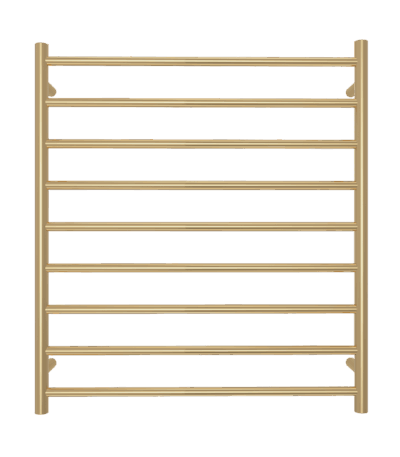 Elysian 9-Bar Heated Towel Ladder (12v) - Brushed Brass