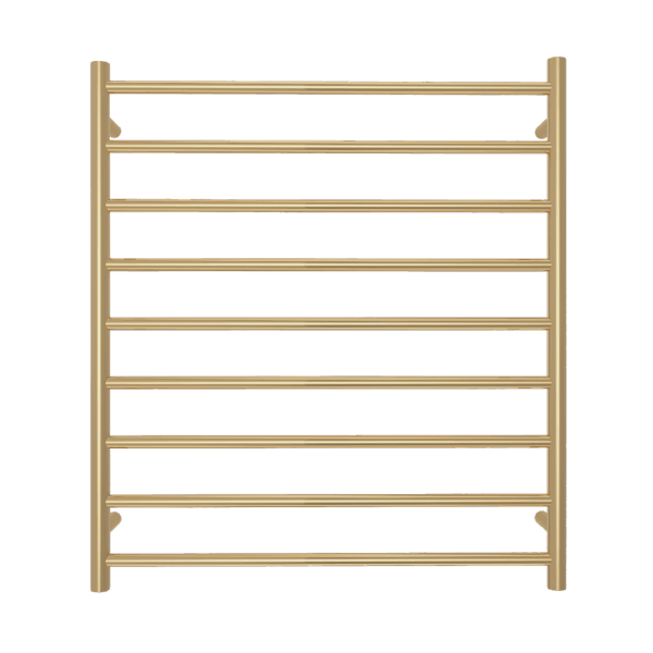 Elysian 9-Bar Heated Towel Ladder (12v) - Brushed Brass