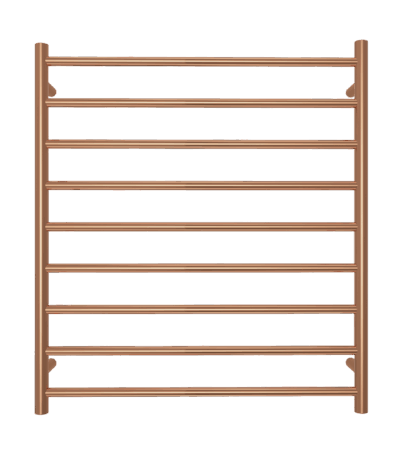 Elysian 9-Bar Heated Towel Ladder (12v) - Brushed Copper