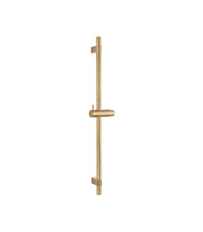 Elysian Adjustable Shower Rail - Tumbled Aged Brass