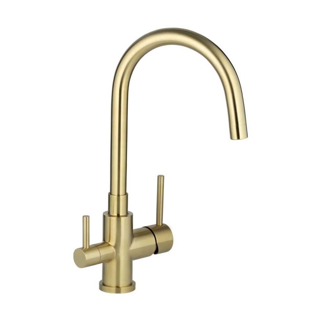 Elysian Commercial 3-Way Filter Tap - Brushed Brass