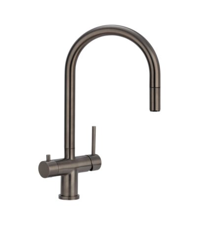Elysian Commercial 3-Way Pull-Out Filter Tap - Brushed Gunmetal