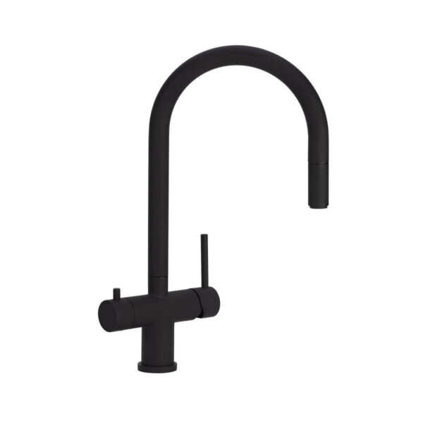 Elysian Commercial 3-Way Pull-Out Filter Tap - Matte Black