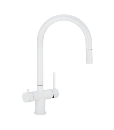 Elysian Commercial 3-Way Pull-Out Filter Tap - White