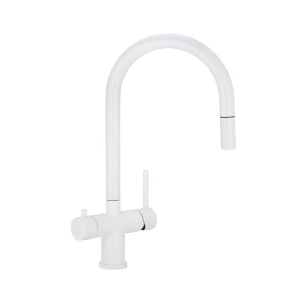 Elysian Commercial 3-Way Pull-Out Filter Tap - White