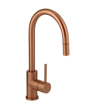 Elysian Commercial Pull-Out Kitchen Mixer - Brushed Copper