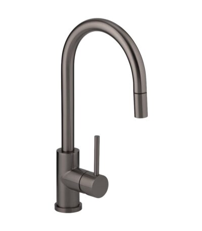 Elysian Commercial Pull-Out Kitchen Mixer - Brushed Gunmetal