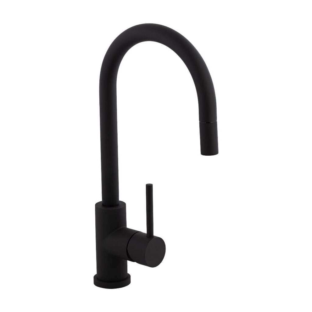 Elysian Commercial Pull-Out Kitchen Mixer - Matte Black