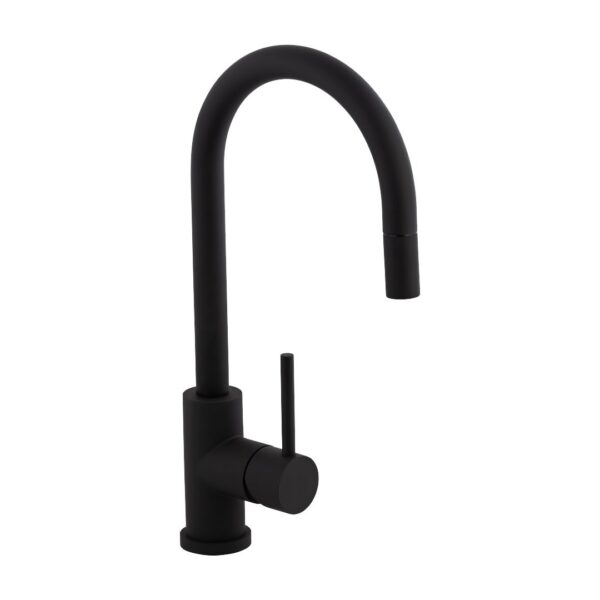 Elysian Commercial Pull-Out Kitchen Mixer - Matte Black