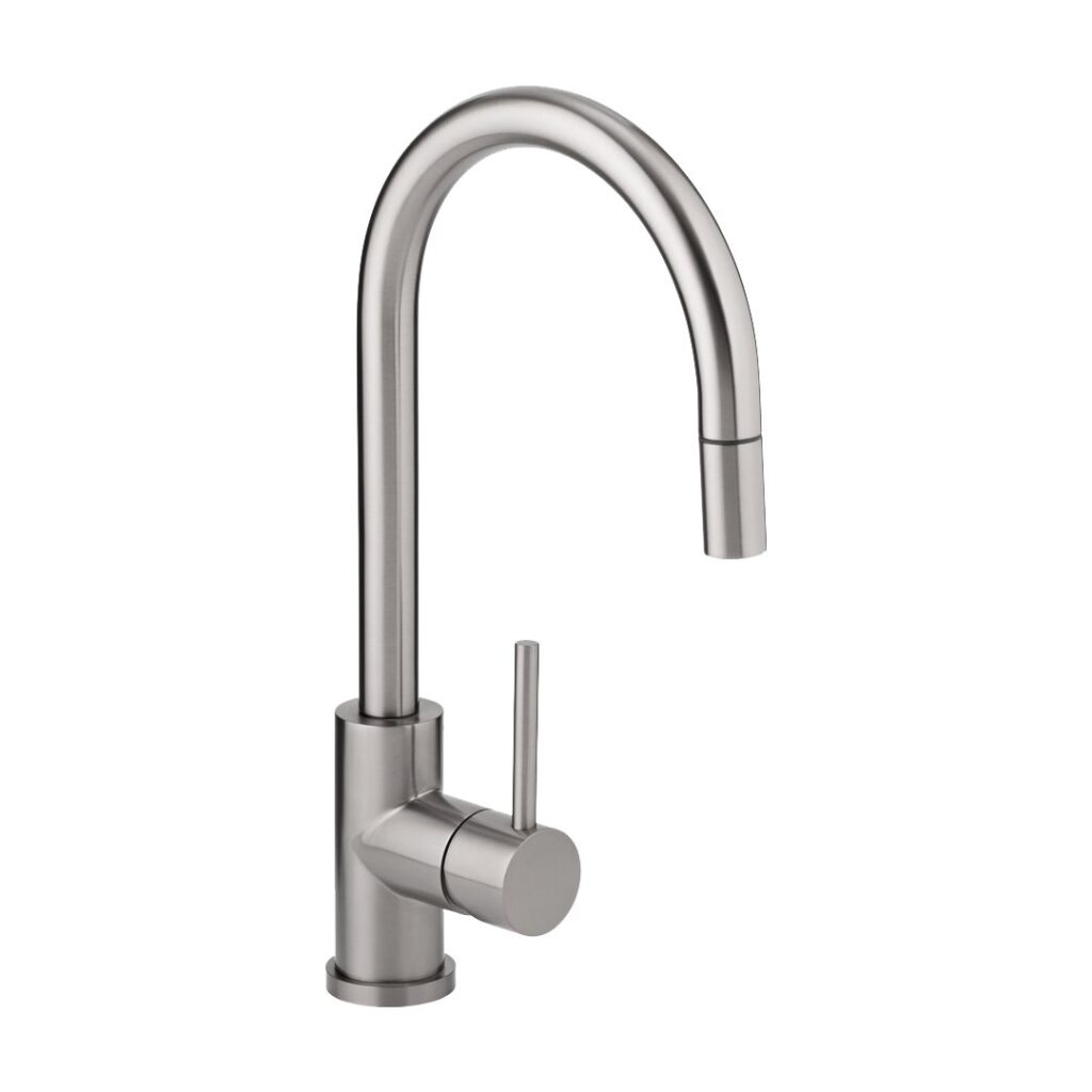 Elysian Commercial Pull-Out Kitchen Mixer - Stainless Steel
