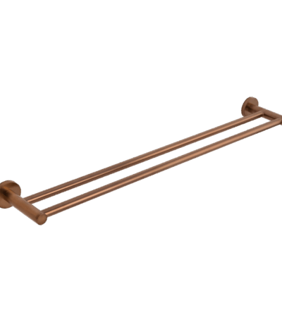 Elysian Double Towel Rail - Brushed Copper