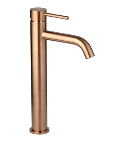 Elysian Extended Basin Mixer - Brushed Copper