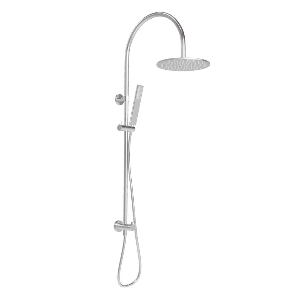 Elysian Gooseneck Shower Rail Set - Chrome