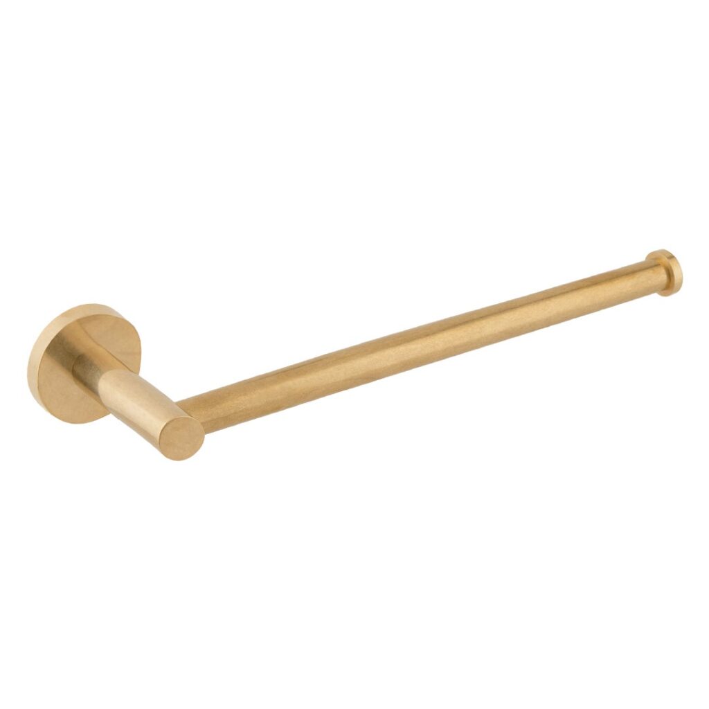 Elysian Hand Towel Holder - Tumbled Aged Brass
