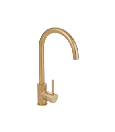 Elysian Kitchen Mixer - Tumbled Aged Brass