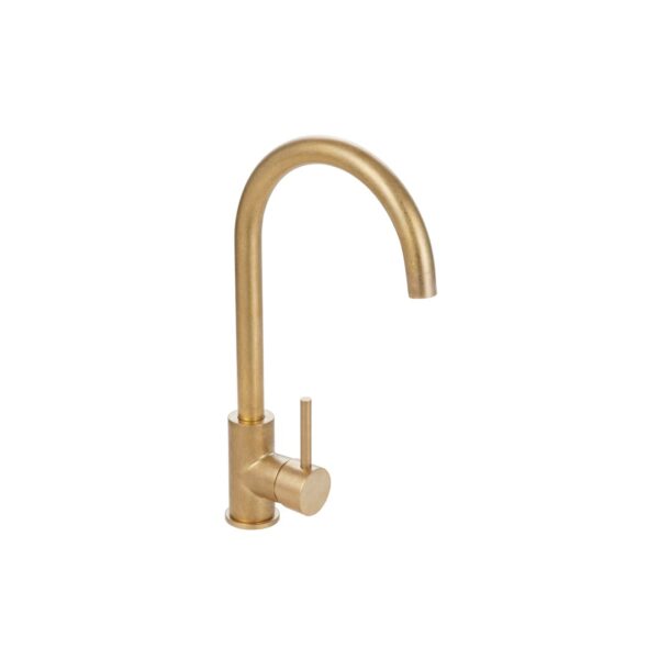 Elysian Kitchen Mixer - Tumbled Aged Brass