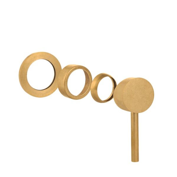 Elysian Minimal Handle Kit - Tumbled Aged Brass