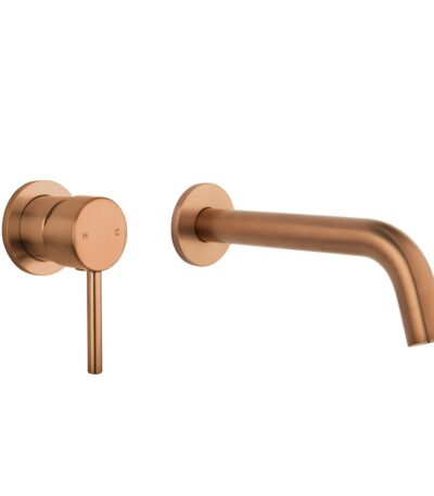 Elysian Minimal Mixer & Spout Set - Brushed Copper