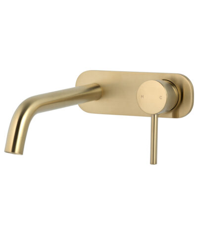 Elysian Minimal Wall Mounted Set - Brushed Brass
