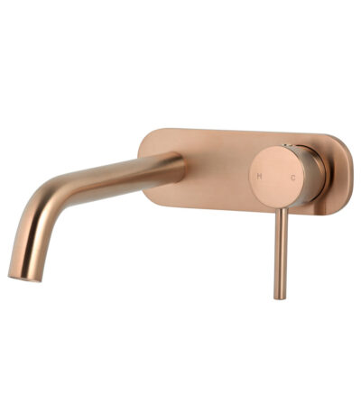 Elysian Minimal Wall Mounted Set - Brushed Copper