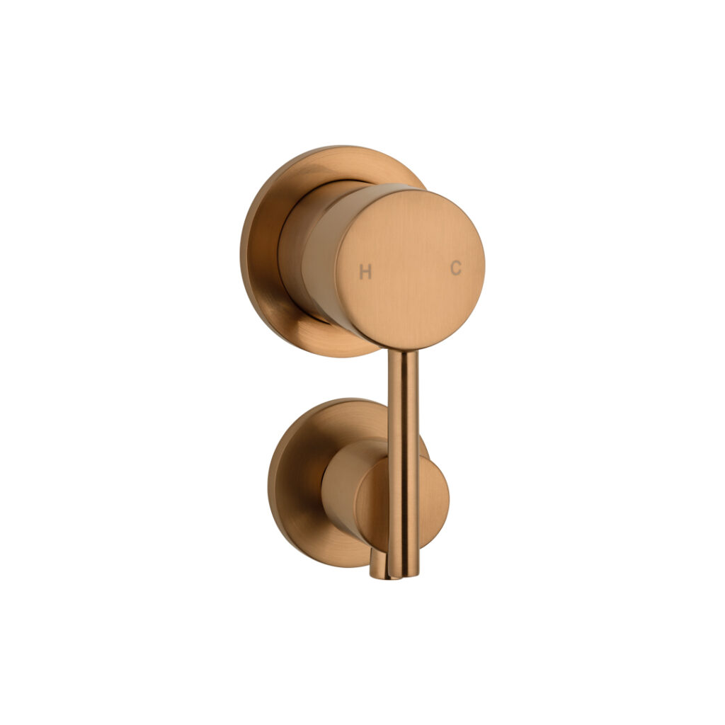 Elysian Shower Bottom Diverter - Brushed Copper