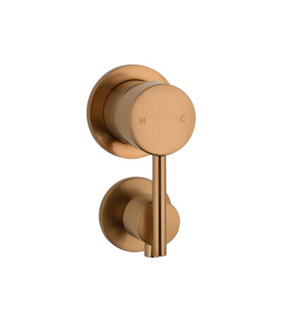 Elysian Shower Bottom Diverter - Brushed Copper