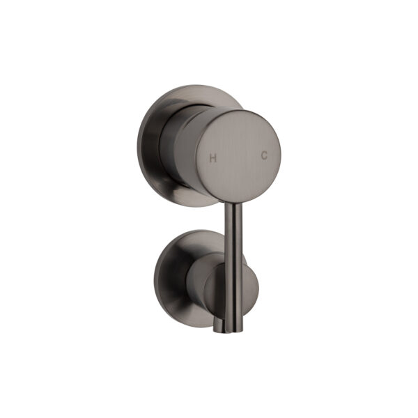 Elysian Shower Bottom Diverter - Brushed Gunmetal
