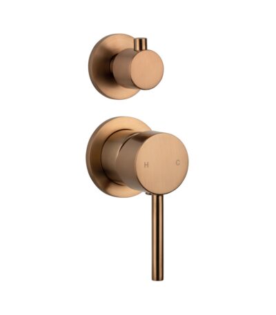 Elysian Shower Top Diverter - Brushed Copper