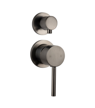 Elysian Shower Top Diverter - Brushed Gunmetal
