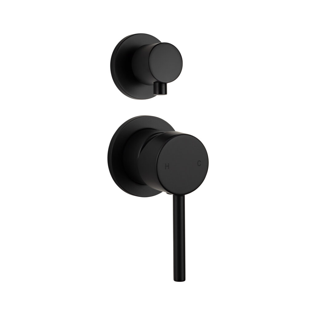 Elysian Shower Top Diverter - Matte Black