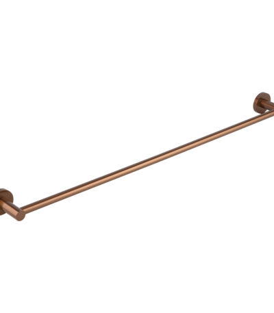 Elysian Single Towel Rail - Brushed Copper