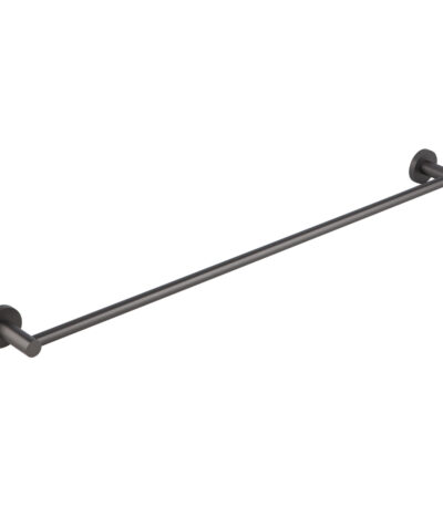 Elysian Single Towel Rail - Brushed Gunmetal