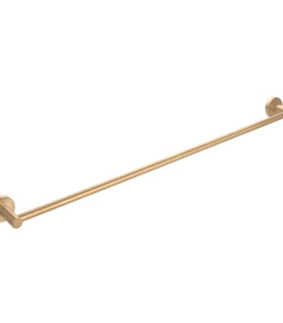 Elysian Single Towel Rail - Tumbled Aged Brass