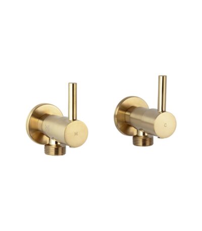 Elysian Washing Machine Stops - Brushed Brass