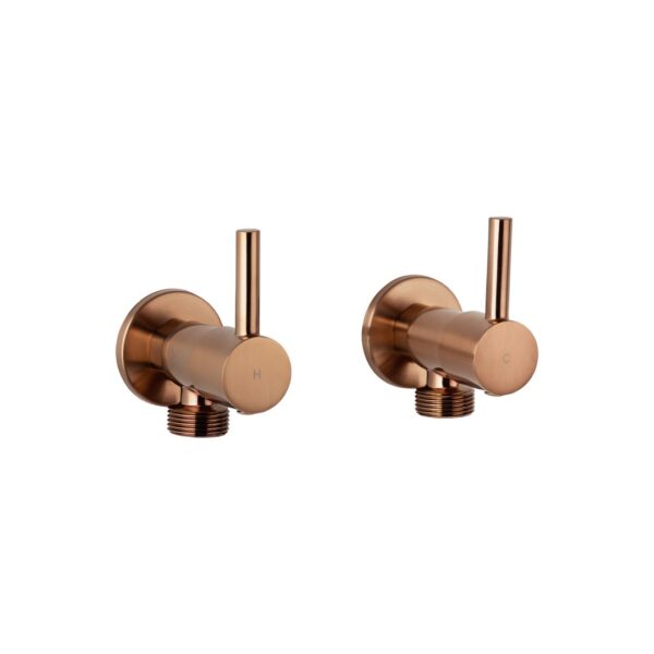 Elysian Washing Machine Stops - Brushed Copper