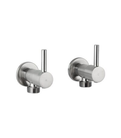Elysian Washing Machine Stops - Brushed Nickel