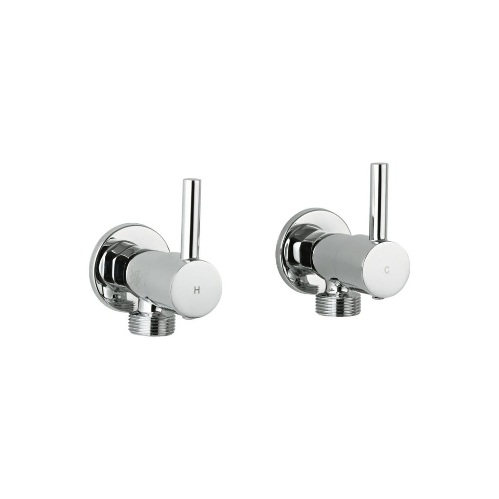 Elysian Washing Machine Stops - Chrome