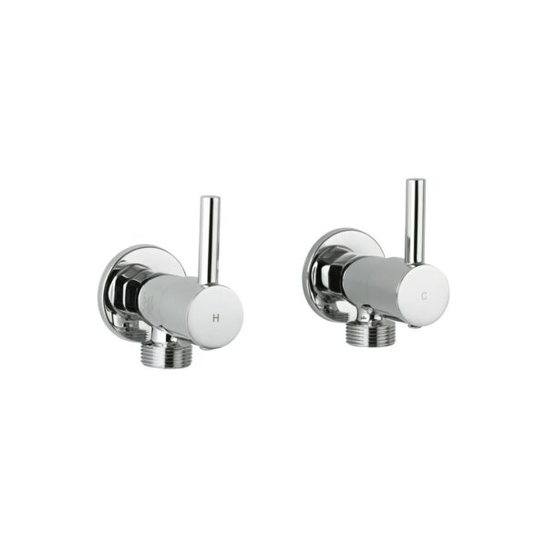 Elysian Washing Machine Stops - Chrome