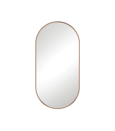 Empire Brushed Copper Framed Mirror, 450 x 900mm