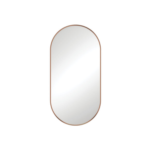 Empire Brushed Copper Framed Mirror, 450 x 900mm