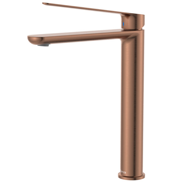 Empire Care Tall Basin Mixer, Brushed Copper