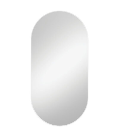 Empire Matte White Framed Mirror, 600 x 1200mm